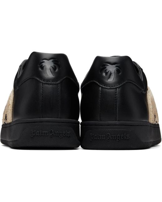Palm Angels Black Bear Tennis Sneakers for men