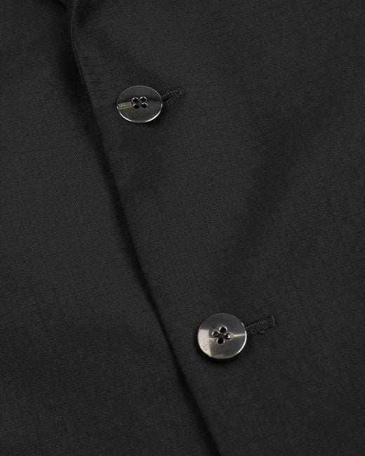 Armani Collezioni Black Logo Suit Jacket for men