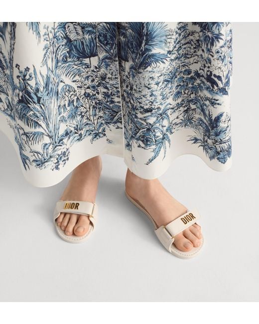 Dior White Iviera Act Slide