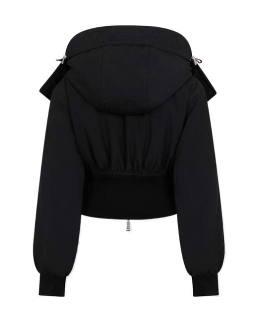 DSquared² Black Military Chic Mini Down Jacket