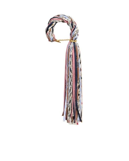 Céline White Kaleidoscope Woven Ornaments