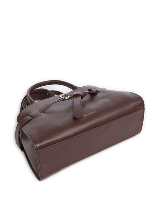 Coccinelle Brown Belted Top Handle Shoulder Bag