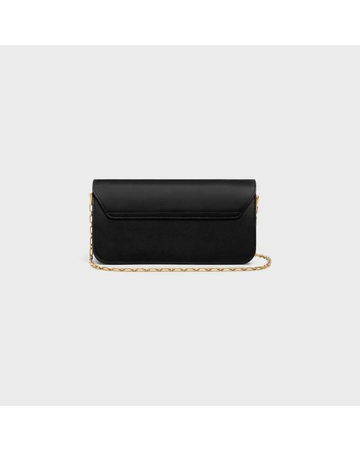Céline Black Small Chain Triomphe