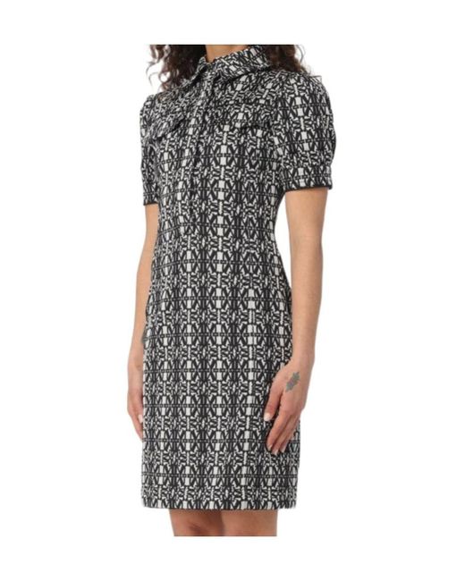 Max Mara Multicolor Cesy Monogram Short-Sleeved Dress
