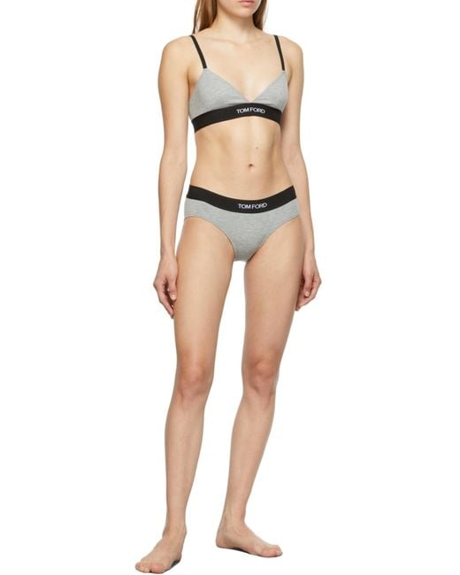 Tom Ford Gray Signature Bra