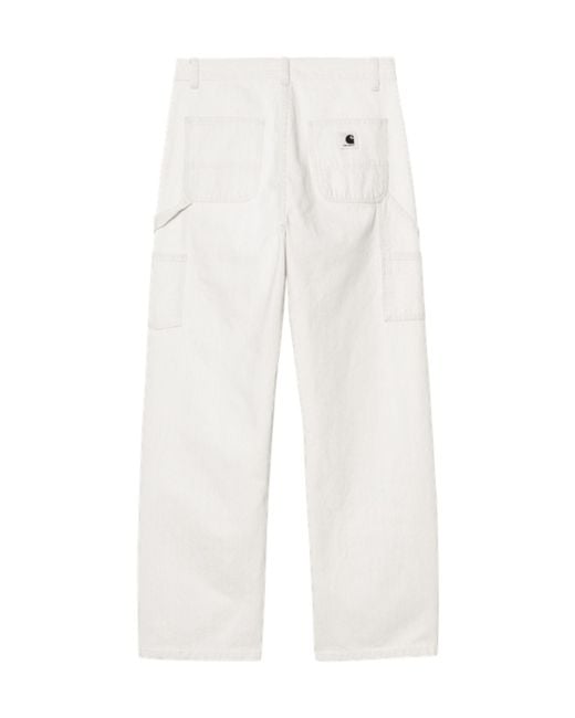 Carhartt White Straight-Legged Jeans