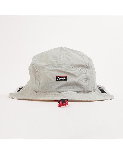 NANGA White Turbulent Sun Hat for men