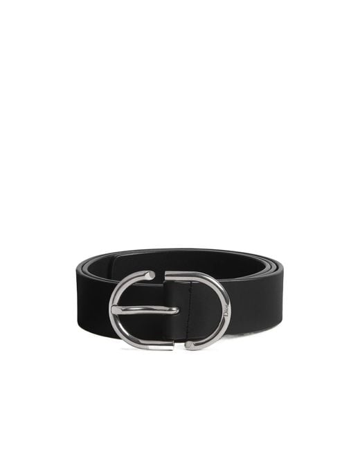 Dior Black Homme Cd Belt for men