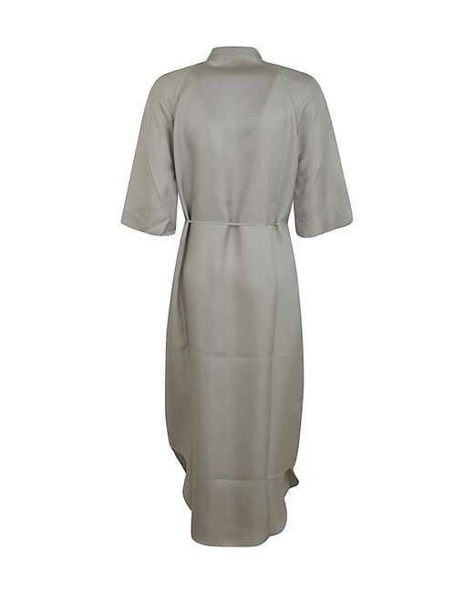 Loulou de Saison Gray Button-Front Dress