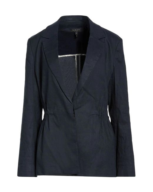 Rag & Bone Blue Simple Single- Blazer