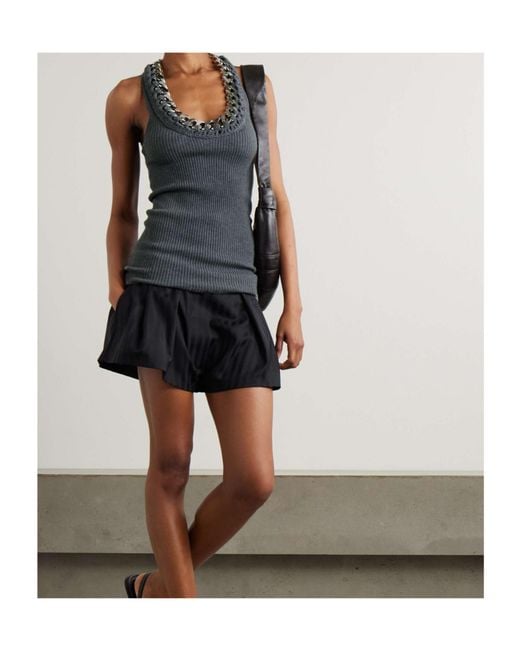 Stella McCartney Gray Chunky Chain Tank Top