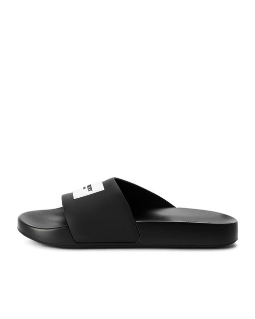 Givenchy Black Logo Slippers