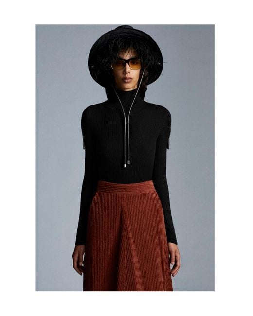 Moncler Black High-Neck Jumper
