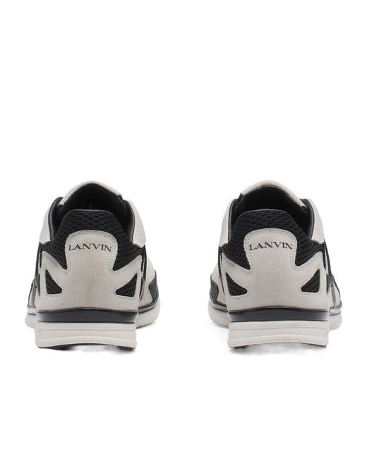 Lanvin Blue Meteor Low-Top Sneakers for men