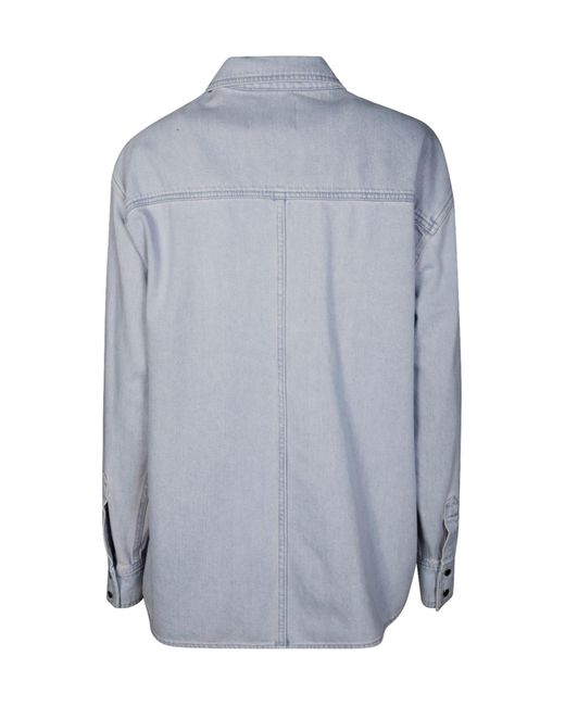 Isabel Marant Blue Long-Sleeved Shirt