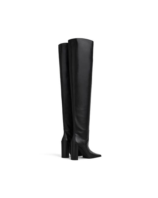 Alaïa Black Square-Toe Boots