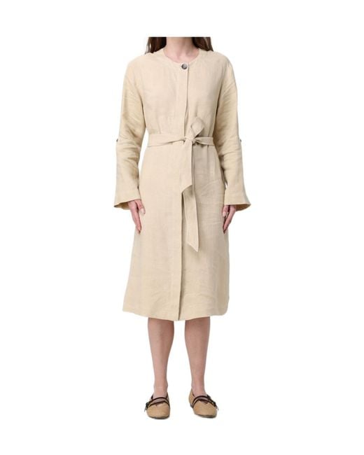 Max Mara Natural Belted Dress