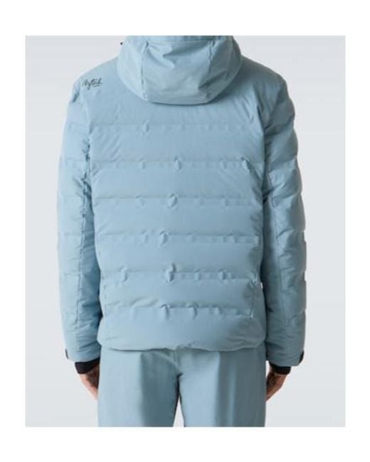 Aztech Mountain Blue Nuke Hooded Down Ski Jacket for men