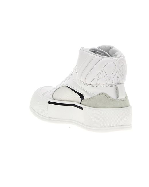 McQueen White High-Top Laced Sneakers for men