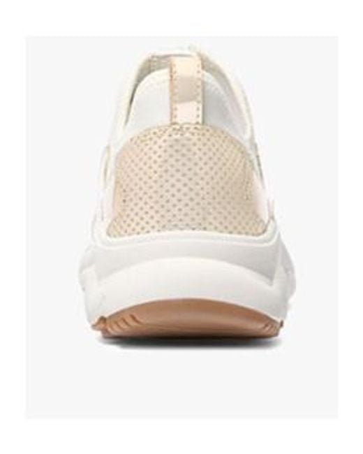 Michael Kors Natural Sami Metallic Finish Sneakers