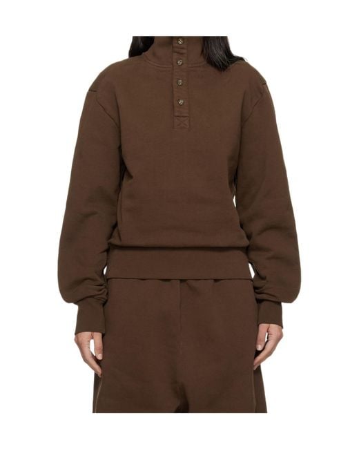 Entire studios Brown Port Pullover Sweatshirt