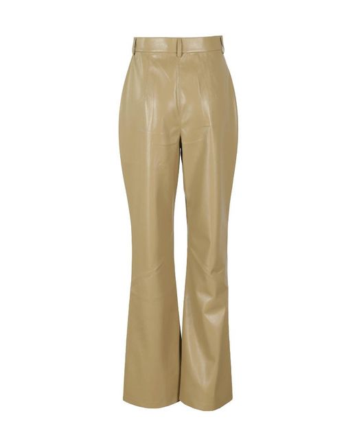 Nanushka Natural Leena Belt-Looped Pants