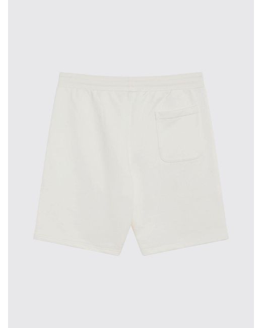 AMI White Ami Drawstring Shorts for men