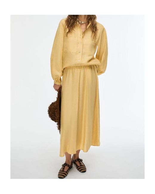 iBlues Yellow Linen Shirt