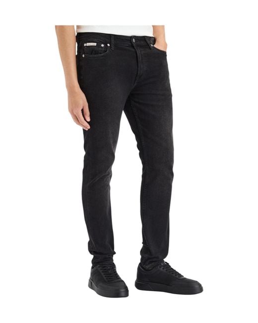 Calvin Klein White Slim Fit Jeans for men
