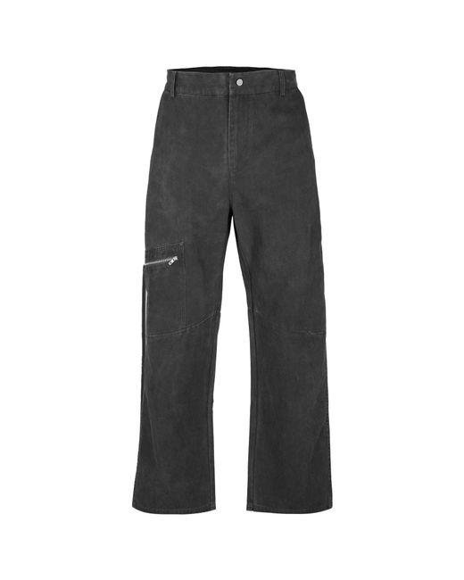 Represent Gray Loose-Fitting Cargo Pants for men