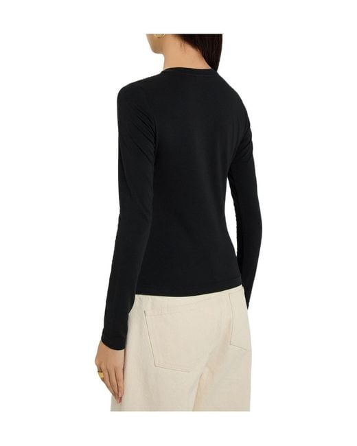 Varley Black Jersey Top