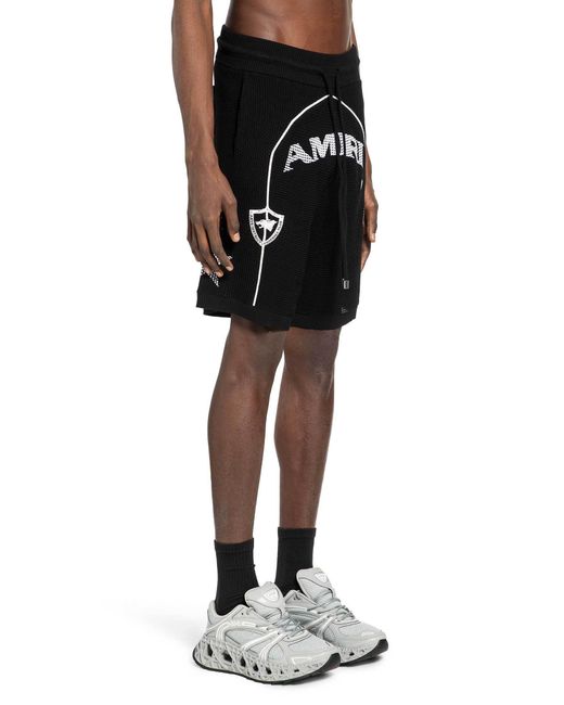 Amiri Black Sport Shorts for men