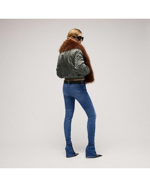Gucci Blue Fitted Stretch Jeans