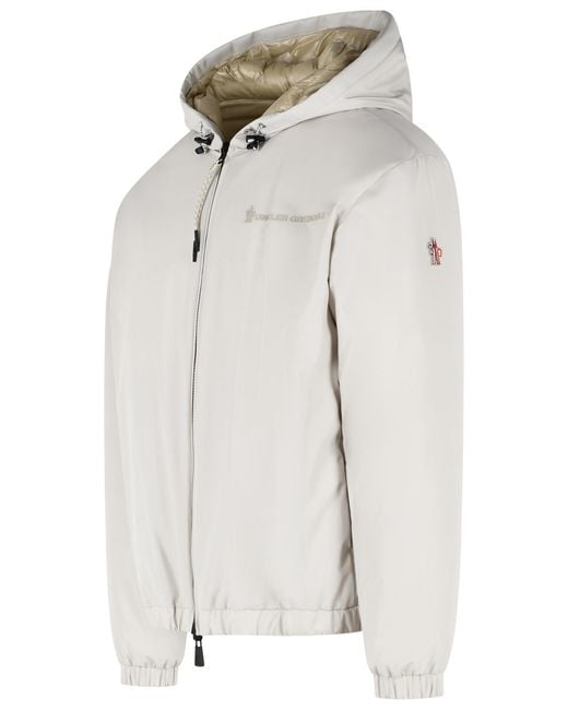 Moncler White Grenoble Berguns Reversible Down Jacket for men