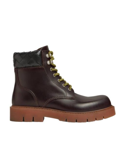 Bottega Veneta Brown Haddock Lace-Up Ankle Boot