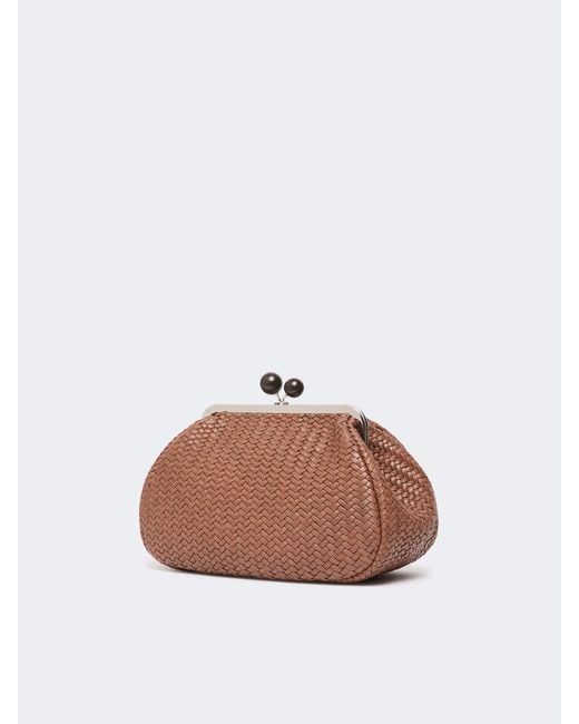 Weekend by Maxmara Brown Letter Detail Shoulder Bag