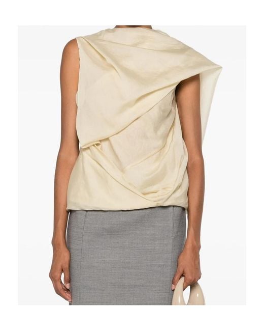 Entire studios Natural Draped Blouse