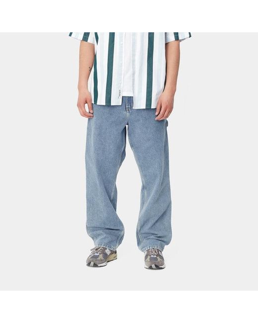 Carhartt Blue Smith Button-Down Jeans Pants for men