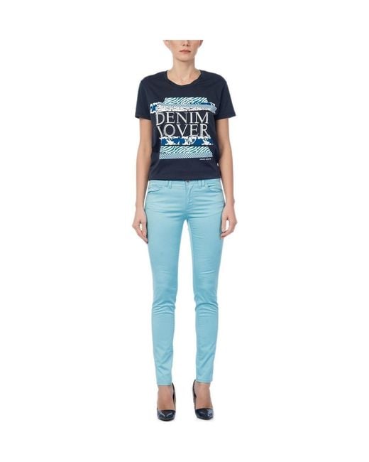 Armani Jeans Blue Logo Jeans