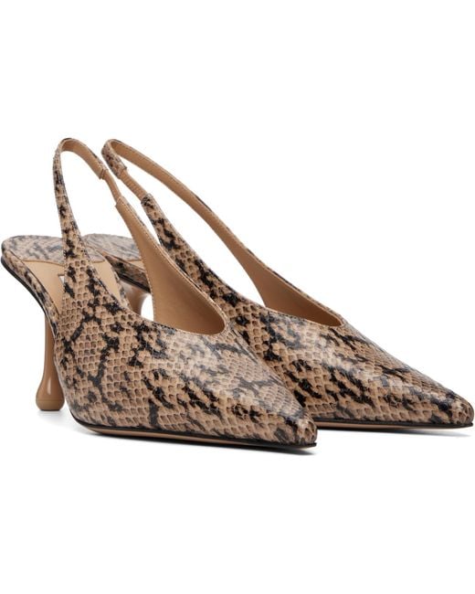 Jimmy Choo Brown Isa 80 High Heels