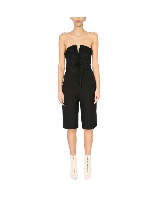 Philosophy Di Lorenzo Serafini Black Bustier Jumpsuit