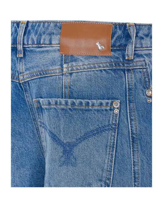 Patrizia Pepe Blue Wide Leg Jeans