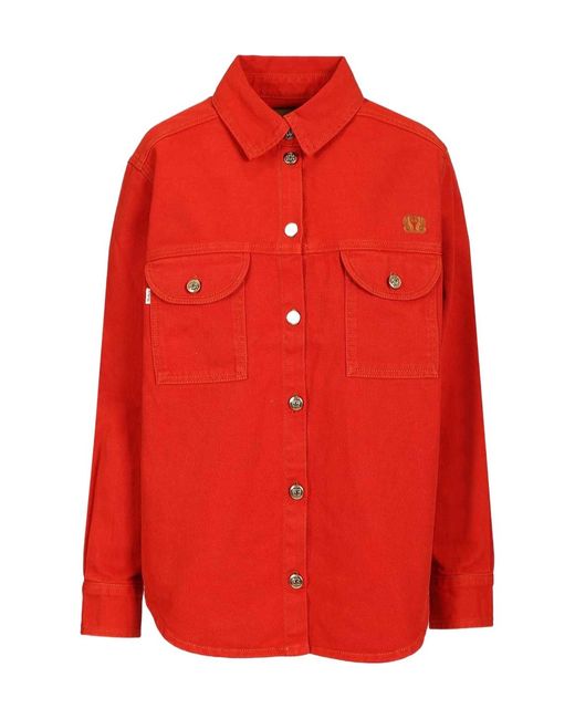 Blazé Milano Red Blazé Milano Clapotis Berber Shirt Jacket