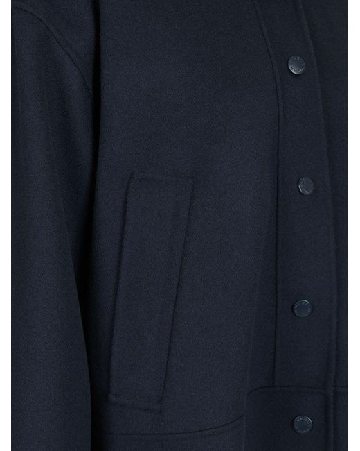 Weekend by Maxmara Blue Relaxed Fit Hooded Coat