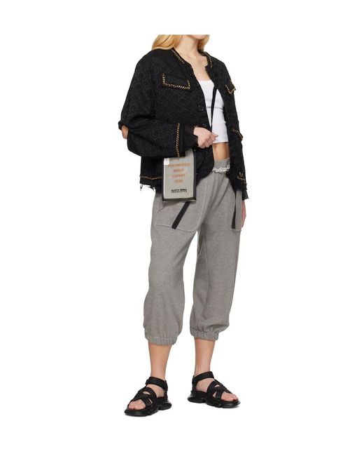 Undercover Black Cross-Strap Sandals