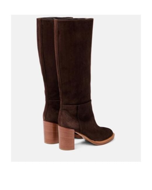 Gabriela Hearst Brown Bocca Suede Knee-High Boots