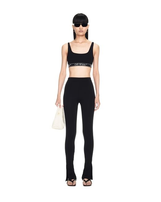 Off-White c/o Virgil Abloh Black Straight Hem Cropped Top