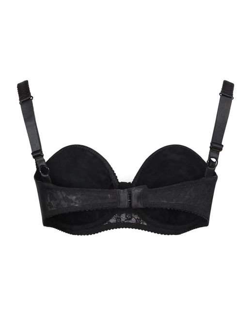 Dolce & Gabbana Black Lace Push-Up Bra