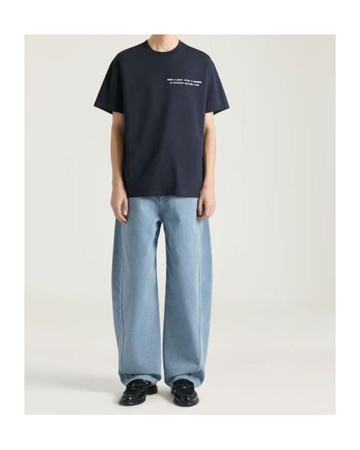 Givenchy Blue Round Neck T-Shirt for men