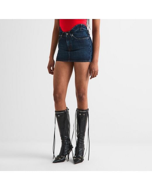 Jean Paul Gaultier Blue Mini Skirt